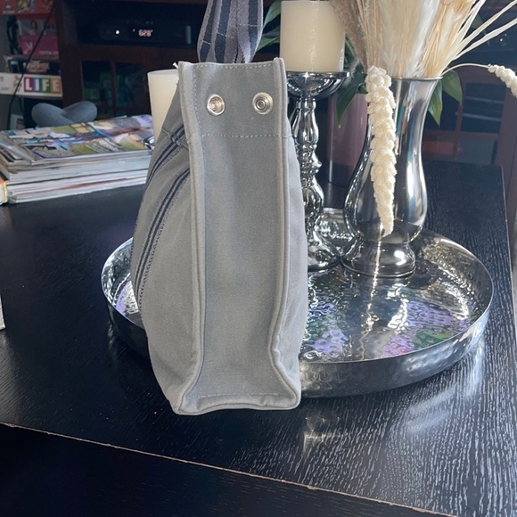 Hermes Paris Fourre Tout Grey Cotton Canvas Small Tote Bag - Picture 6 of 11